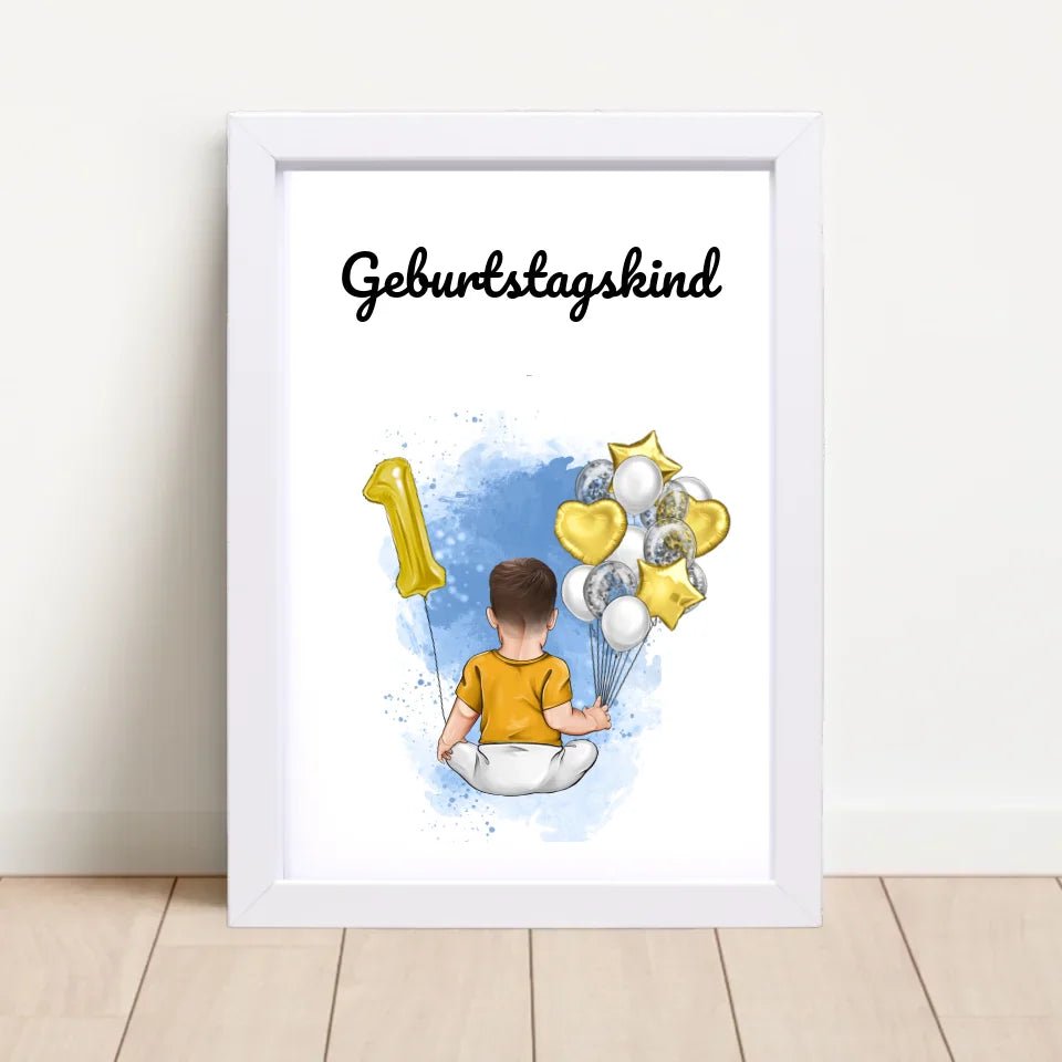 Poster Geschenk 1. Geburtstag für Junge - Cantty