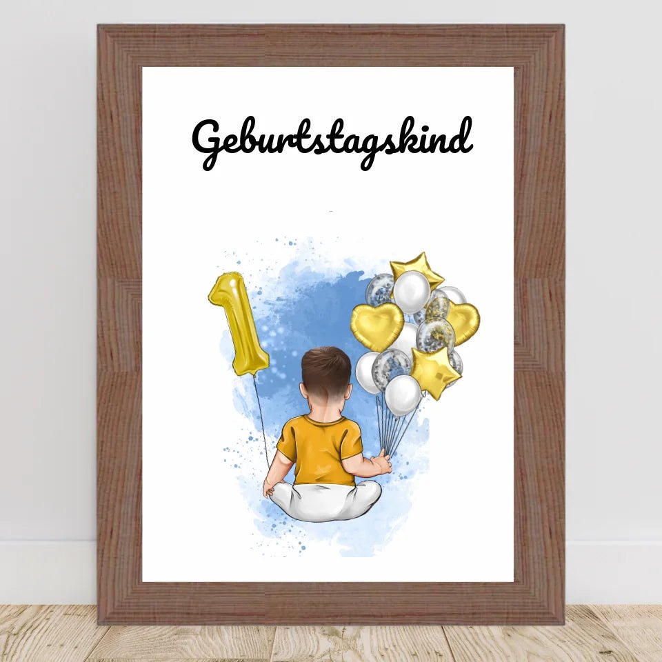 Poster Geschenk 1. Geburtstag für Junge - Cantty