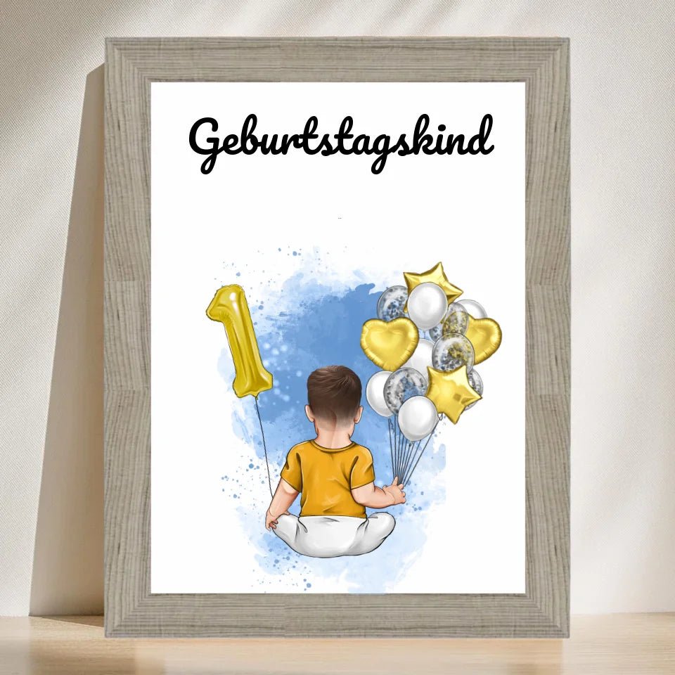 Poster Geschenk 1. Geburtstag für Junge - Cantty