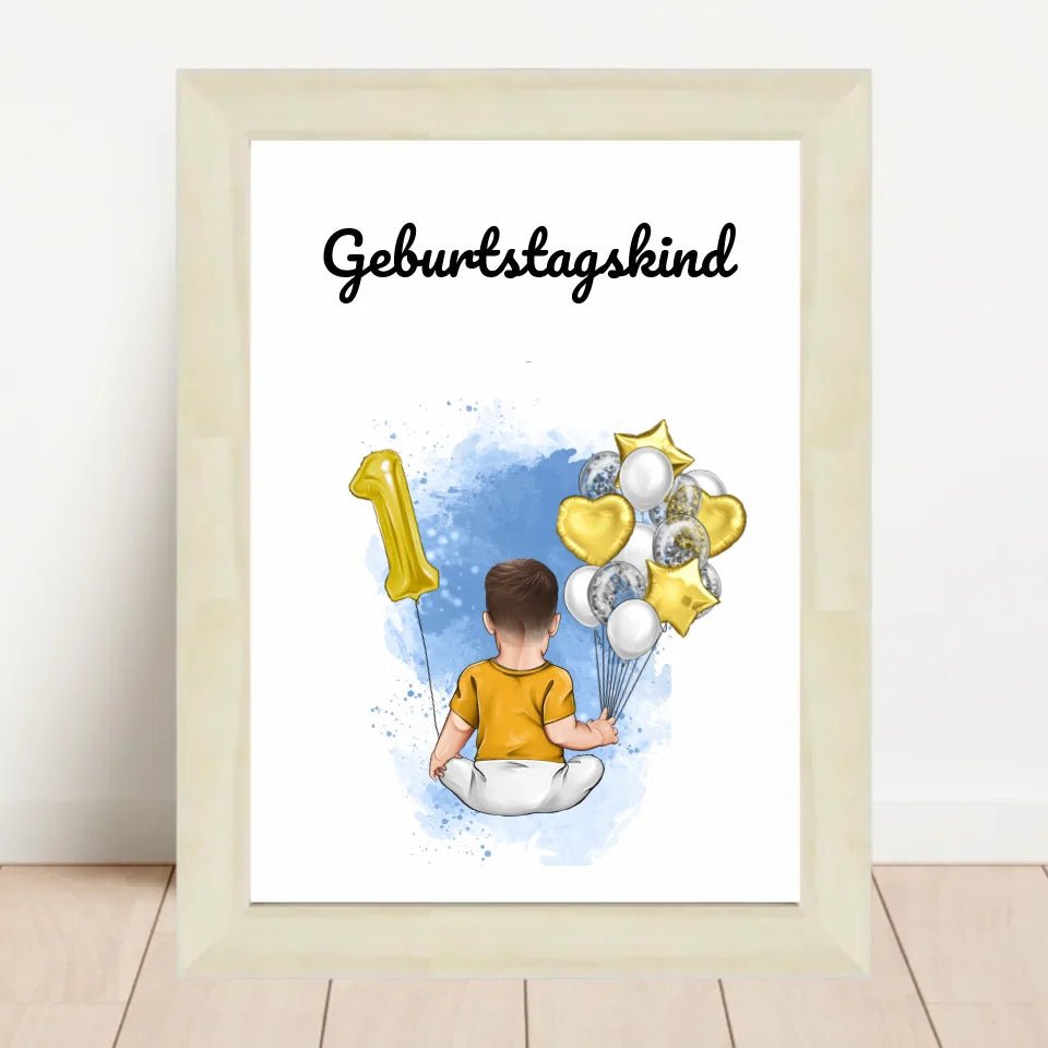 Poster Geschenk 1. Geburtstag für Junge - Cantty