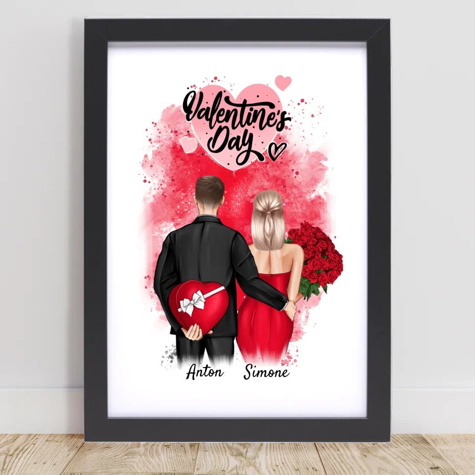 Valentinstag Bild Geschenk personalisiert - Cantty