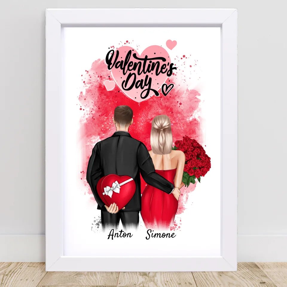 Valentinstag Bild Geschenk personalisiert - Cantty