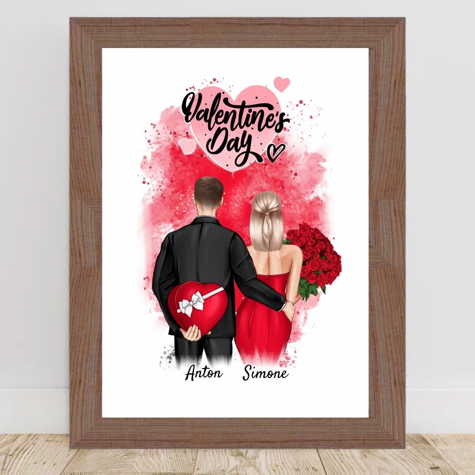 Valentinstag Bild Geschenk personalisiert - Cantty