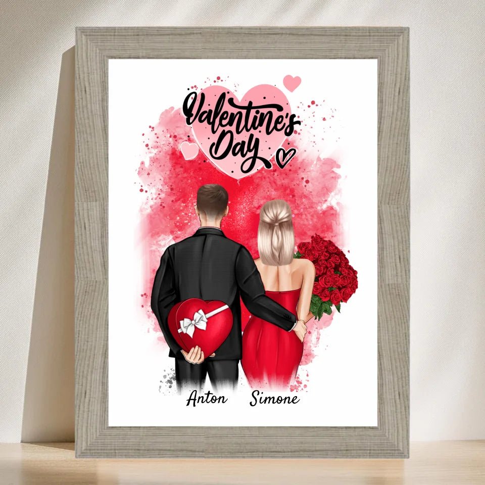 Valentinstag Bild Geschenk personalisiert - Cantty