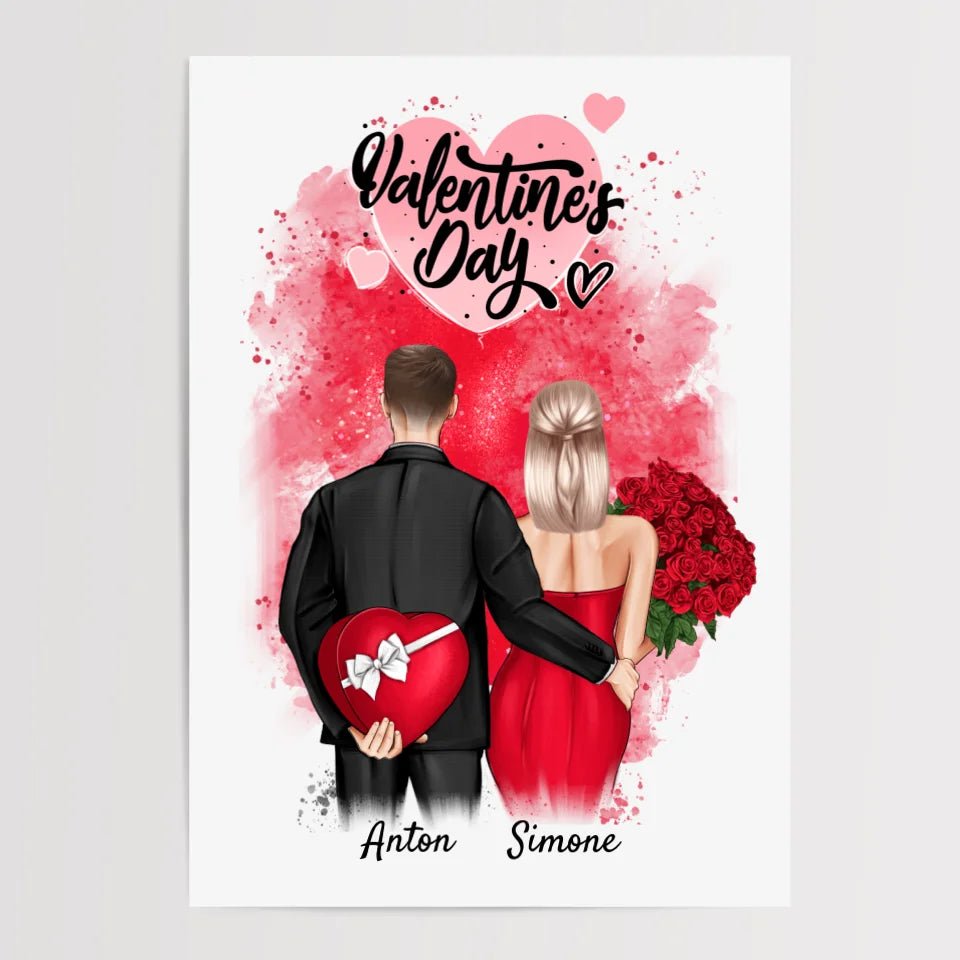 Valentinstag Bild Geschenk personalisiert - Cantty