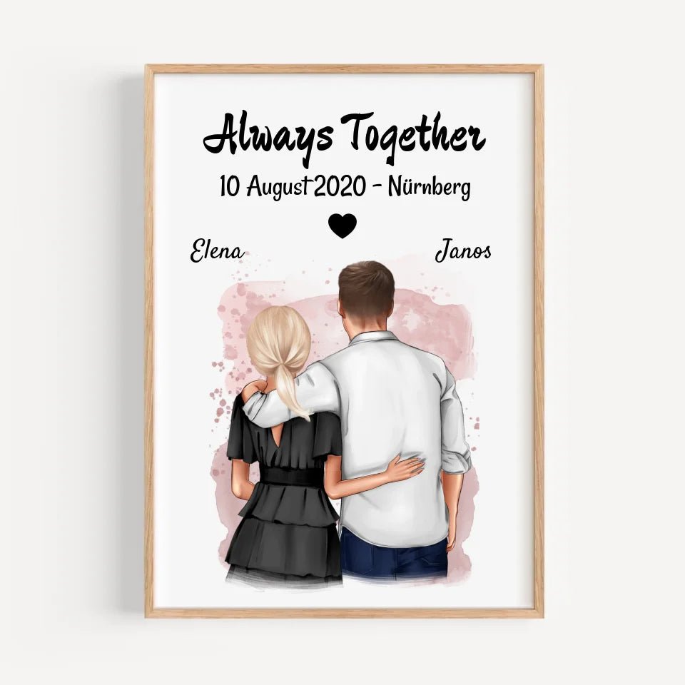 Last Minute Hochzeitstag Poster Geschenk personalisiert - Cantty