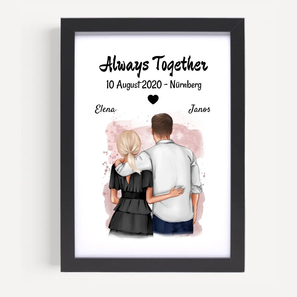 Last Minute Hochzeitstag Poster Geschenk personalisiert - Cantty