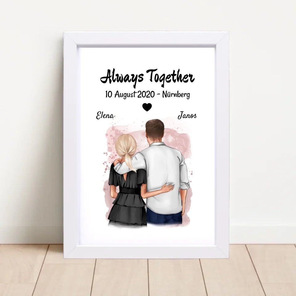 Last Minute Hochzeitstag Poster Geschenk personalisiert - Cantty