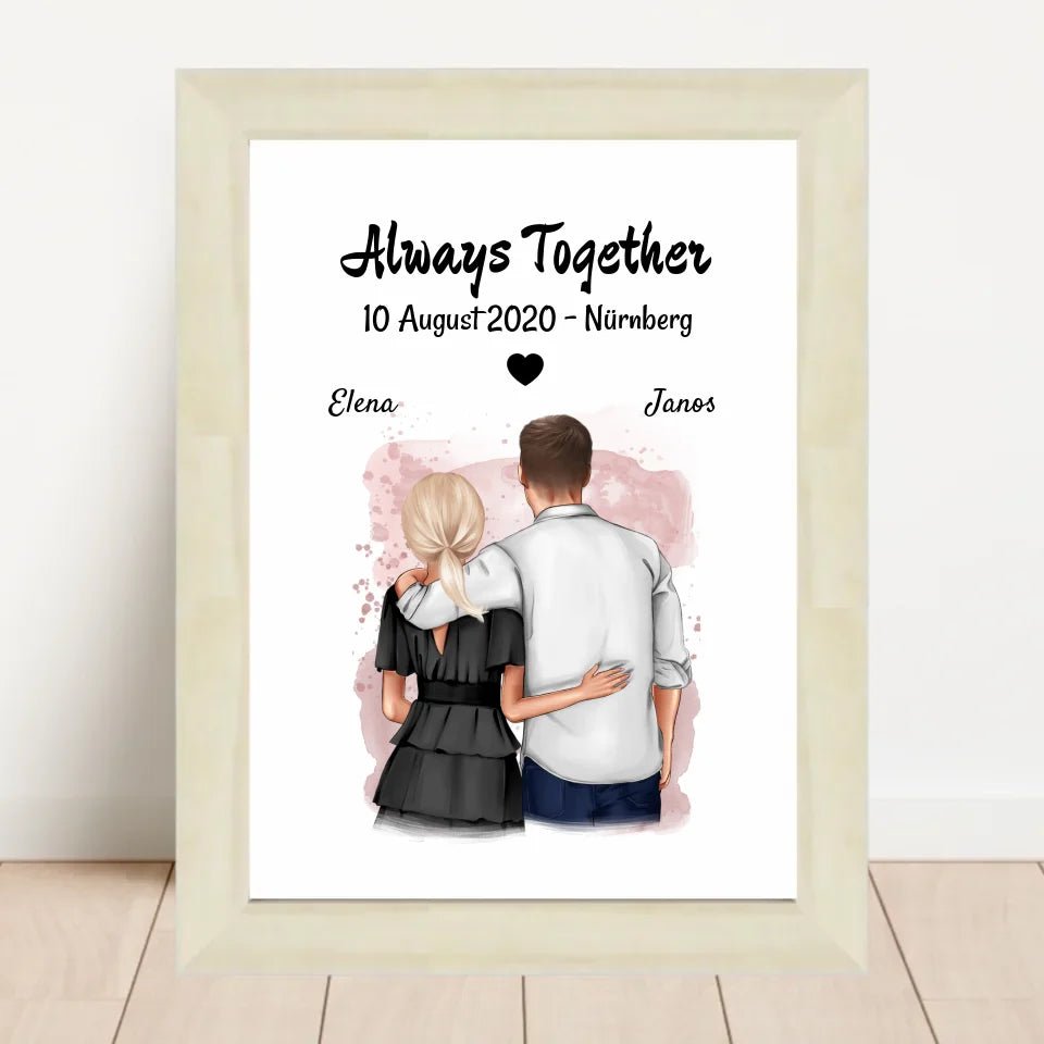 Last Minute Hochzeitstag Poster Geschenk personalisiert - Cantty