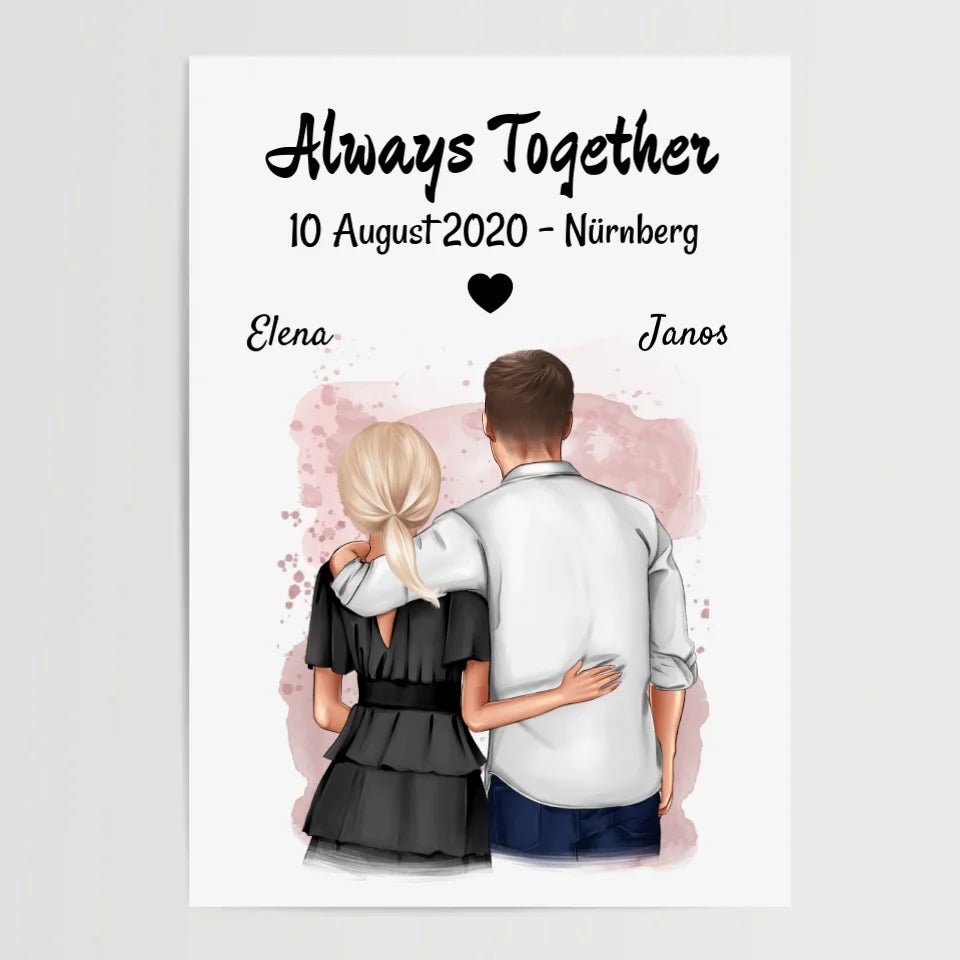 Last Minute Hochzeitstag Poster Geschenk personalisiert - Cantty