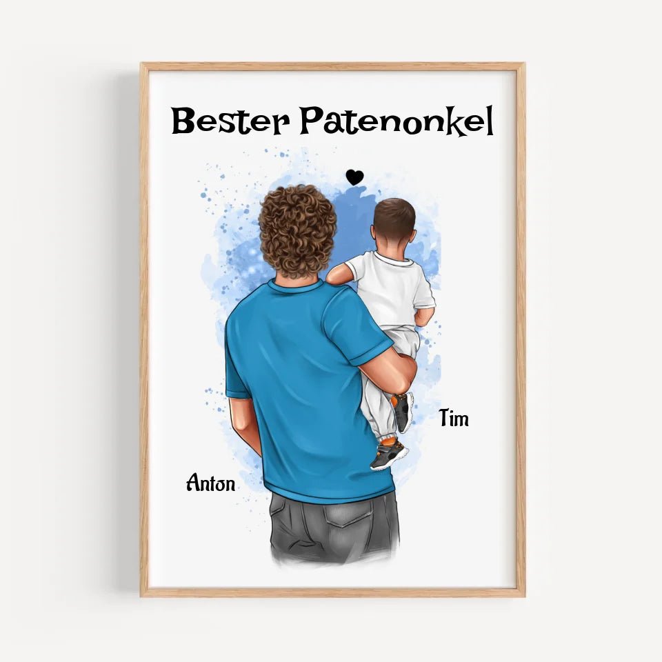 Patenonkel Bild Geschenk personalisiert - Cantty