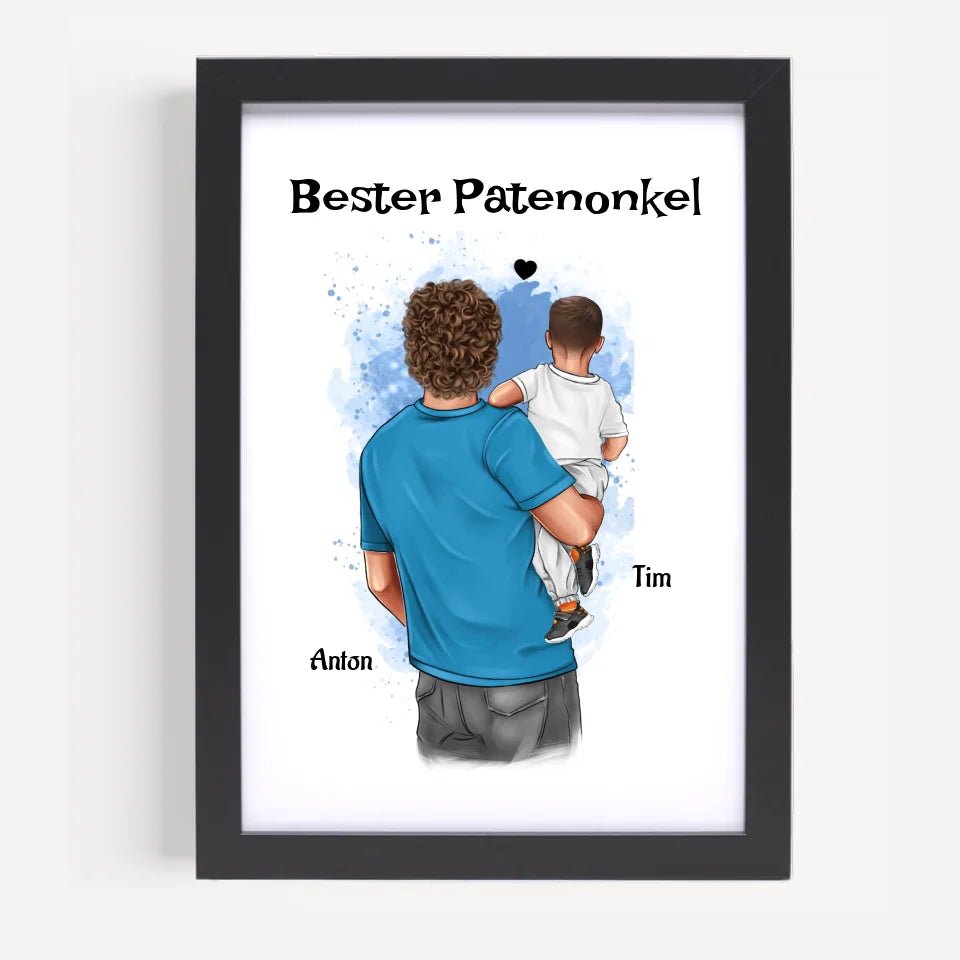 Patenonkel Bild Geschenk personalisiert - Cantty