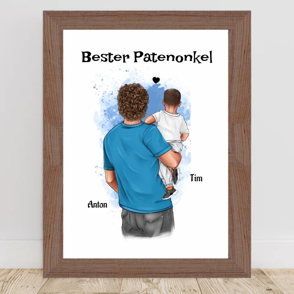 Patenonkel Bild Geschenk personalisiert - Cantty