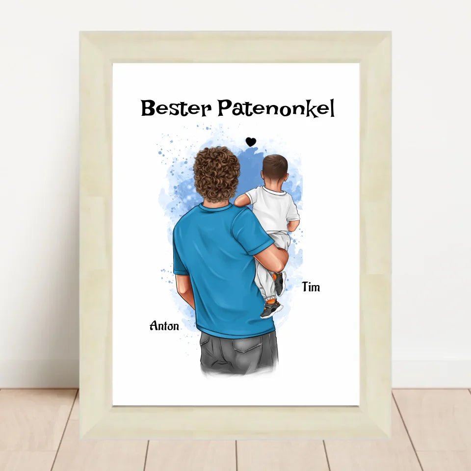 Patenonkel Bild Geschenk personalisiert - Cantty