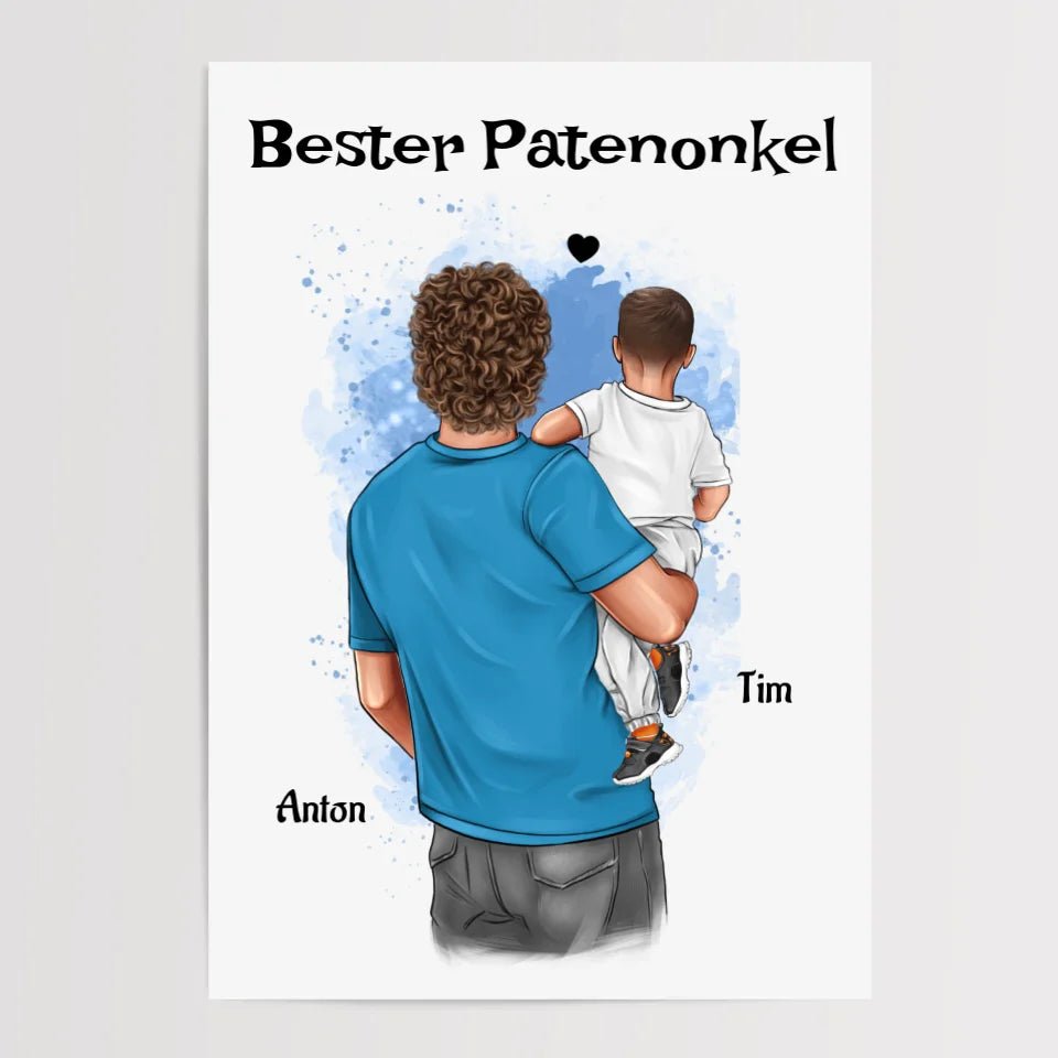 Patenonkel Bild Geschenk personalisiert - Cantty