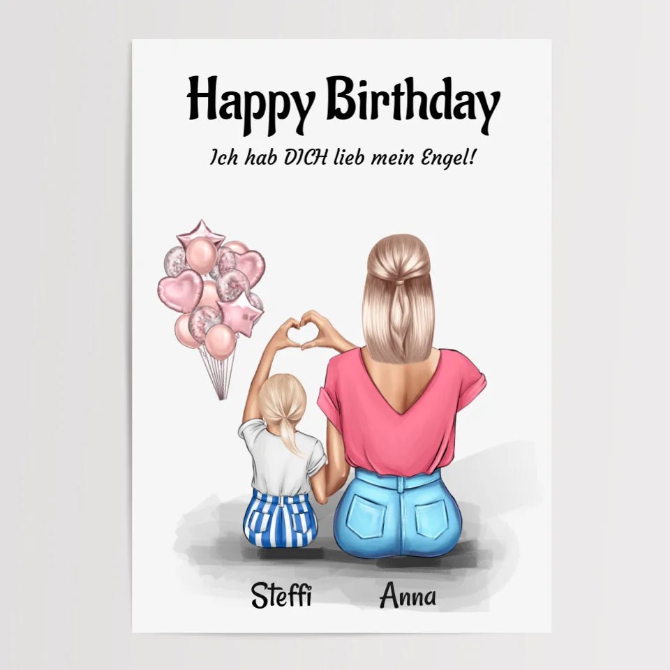 Patenkind MĂ€dchen Geburtstag Geschenk Bild von Patentante personalisiert - Cantty