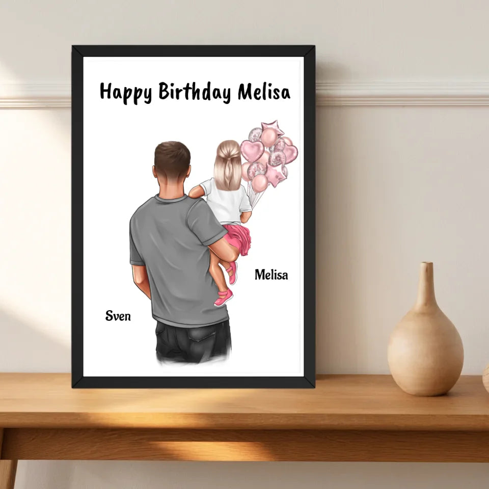 Mädchen Geburtstag Patenkind Bild Geschenk von Patenonkel - Cantty