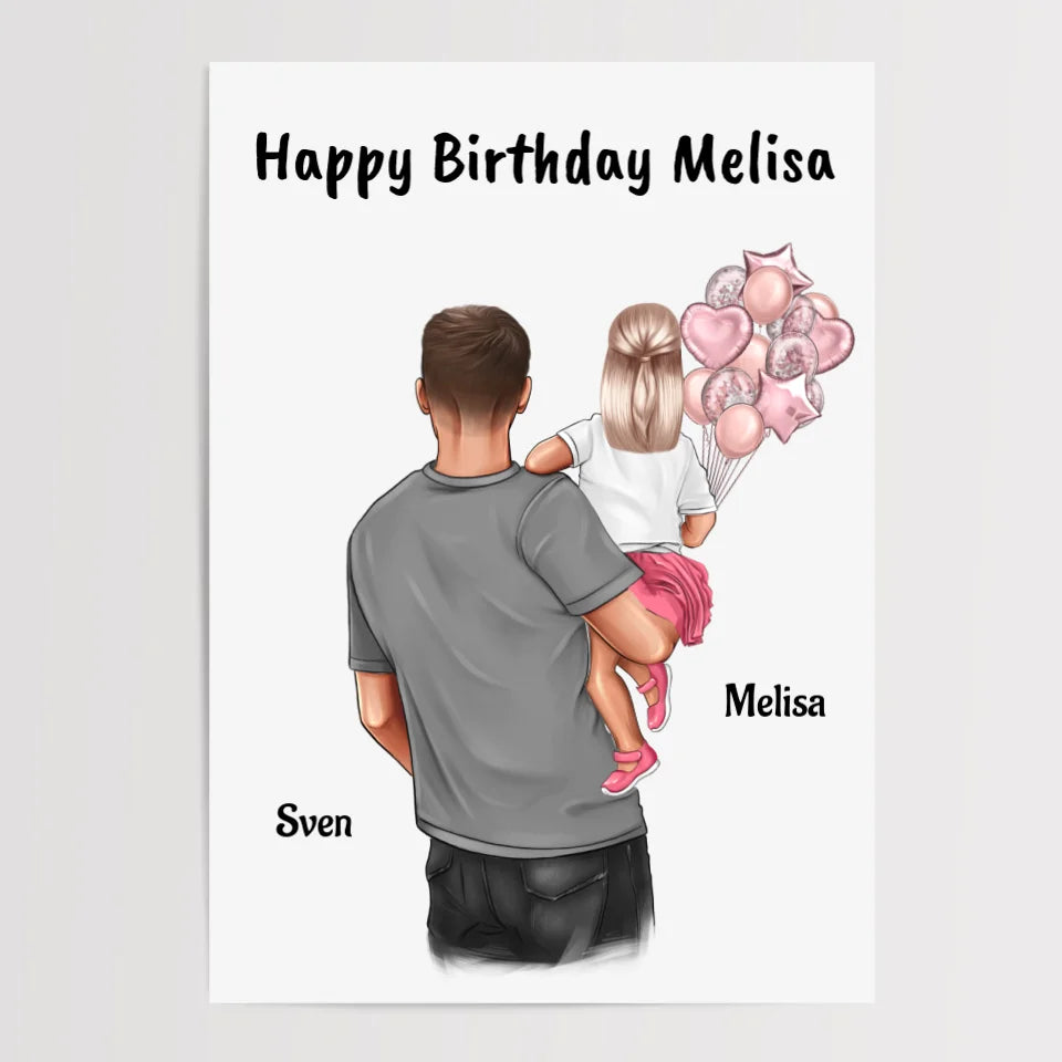 Mädchen Geburtstag Patenkind Bild Geschenk von Patenonkel - Cantty