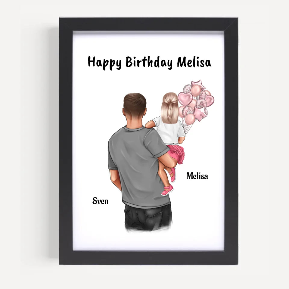 Mädchen Geburtstag Patenkind Bild Geschenk von Patenonkel - Cantty