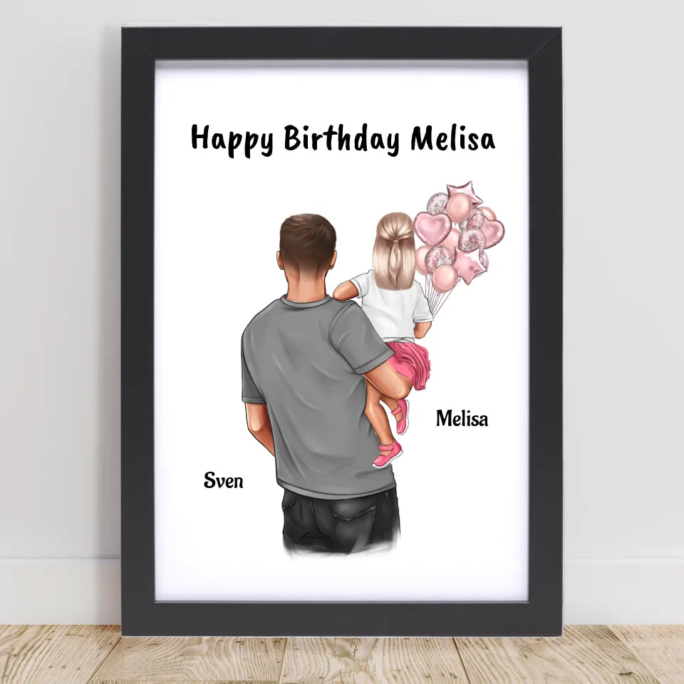 Mädchen Geburtstag Patenkind Bild Geschenk von Patenonkel - Cantty