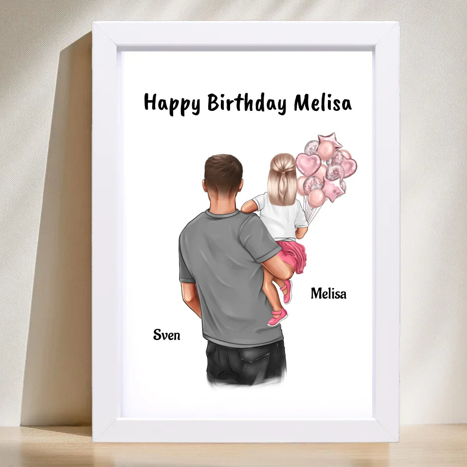 Mädchen Geburtstag Patenkind Bild Geschenk von Patenonkel - Cantty