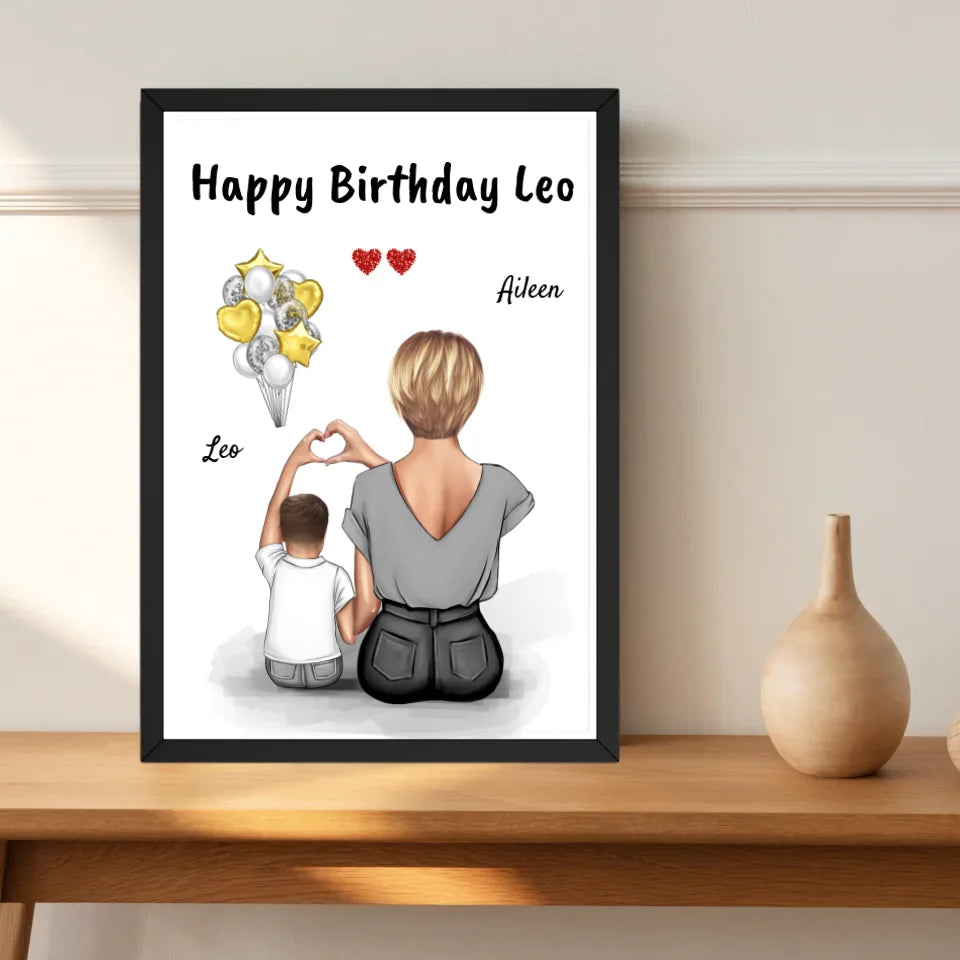 Kleiner Sohn Bild Geburtstagsgeschenk von Mama - Cantty