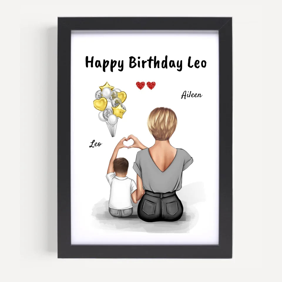 Kleiner Sohn Bild Geburtstagsgeschenk von Mama - Cantty