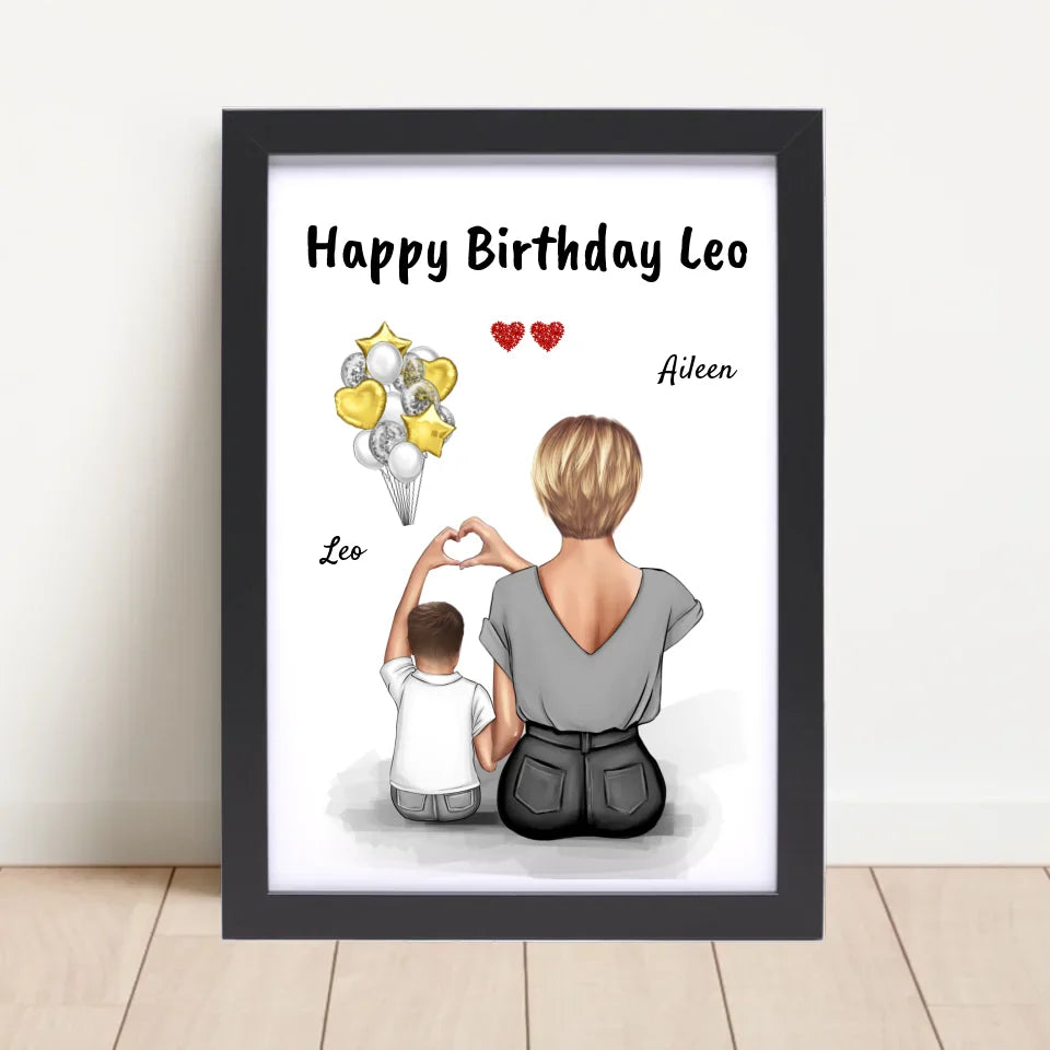 Kleiner Sohn Bild Geburtstagsgeschenk von Mama - Cantty