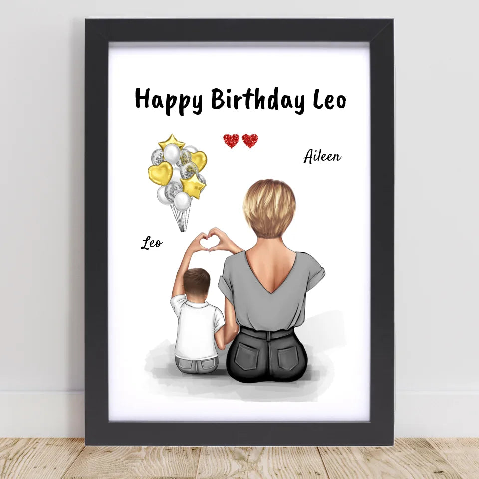 Kleiner Sohn Bild Geburtstagsgeschenk von Mama - Cantty