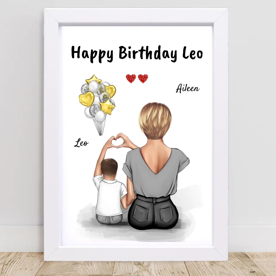 Kleiner Sohn Bild Geburtstagsgeschenk von Mama - Cantty