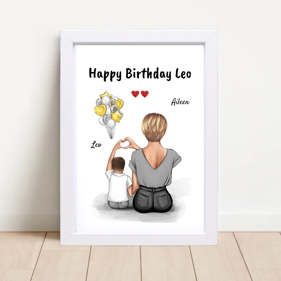 Kleiner Sohn Bild Geburtstagsgeschenk von Mama - Cantty