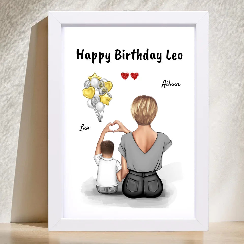 Kleiner Sohn Bild Geburtstagsgeschenk von Mama - Cantty