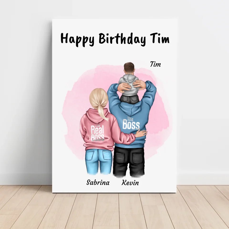 Kleiner Junge Geburtstag Geschenk Poster personalisiert - Cantty