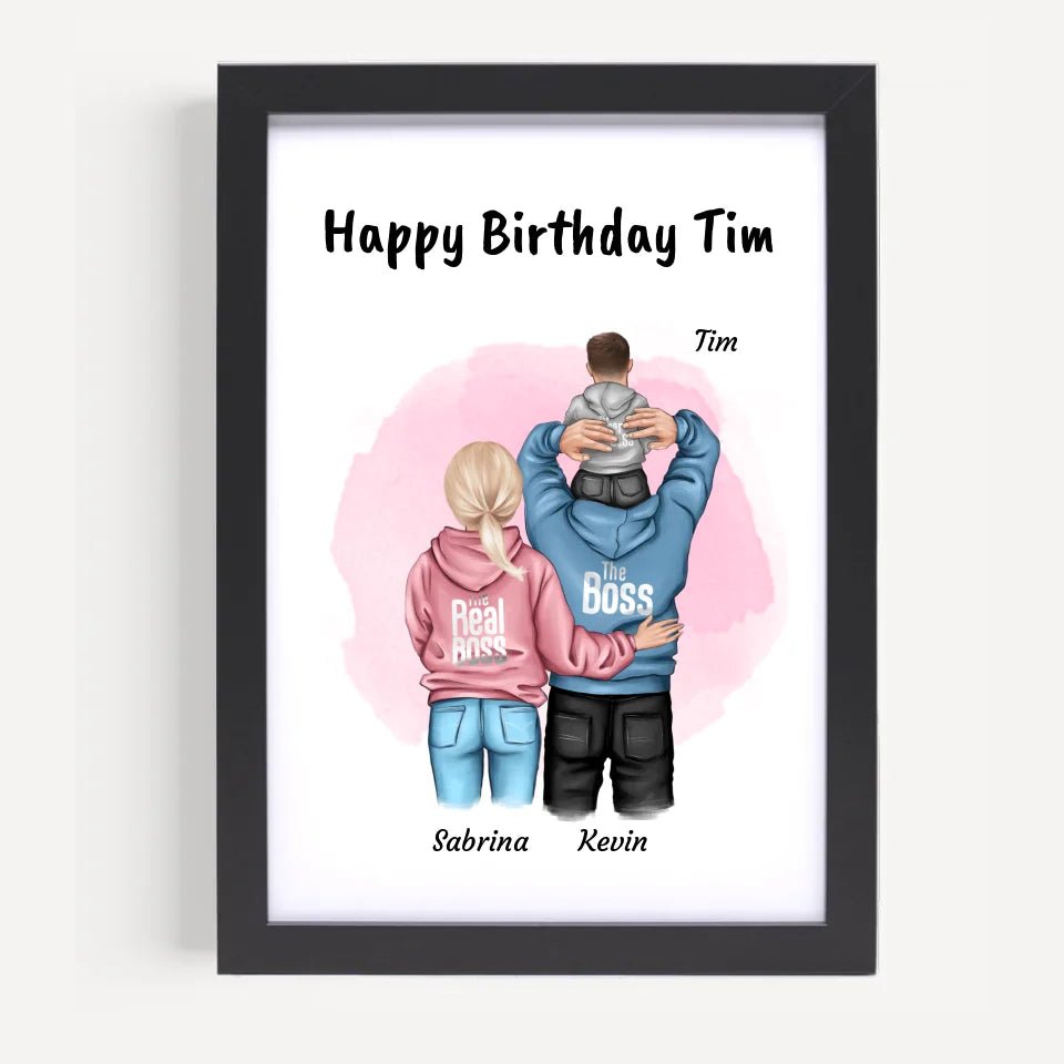 Kleiner Junge Geburtstag Geschenk Poster personalisiert - Cantty