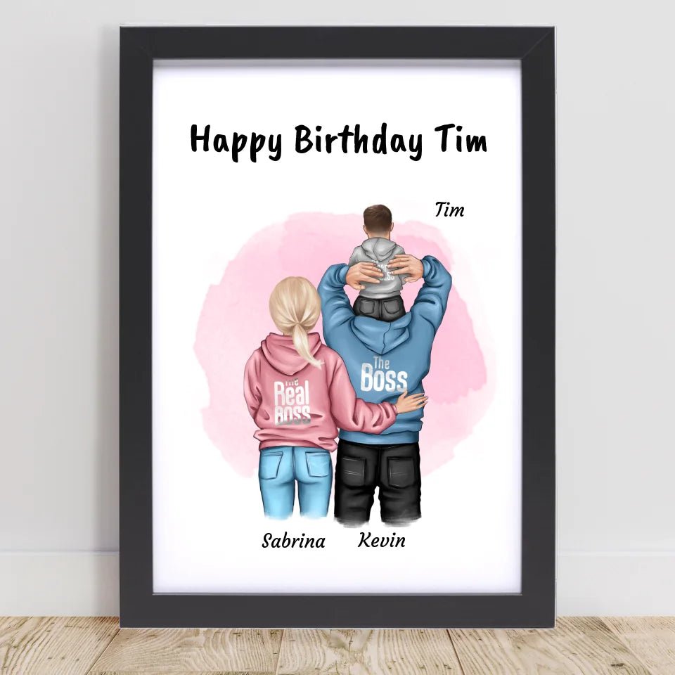 Kleiner Junge Geburtstag Geschenk Poster personalisiert - Cantty
