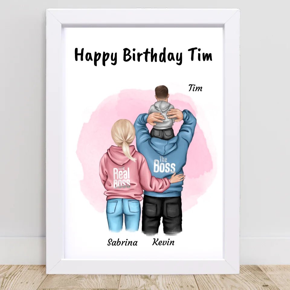 Kleiner Junge Geburtstag Geschenk Poster personalisiert - Cantty
