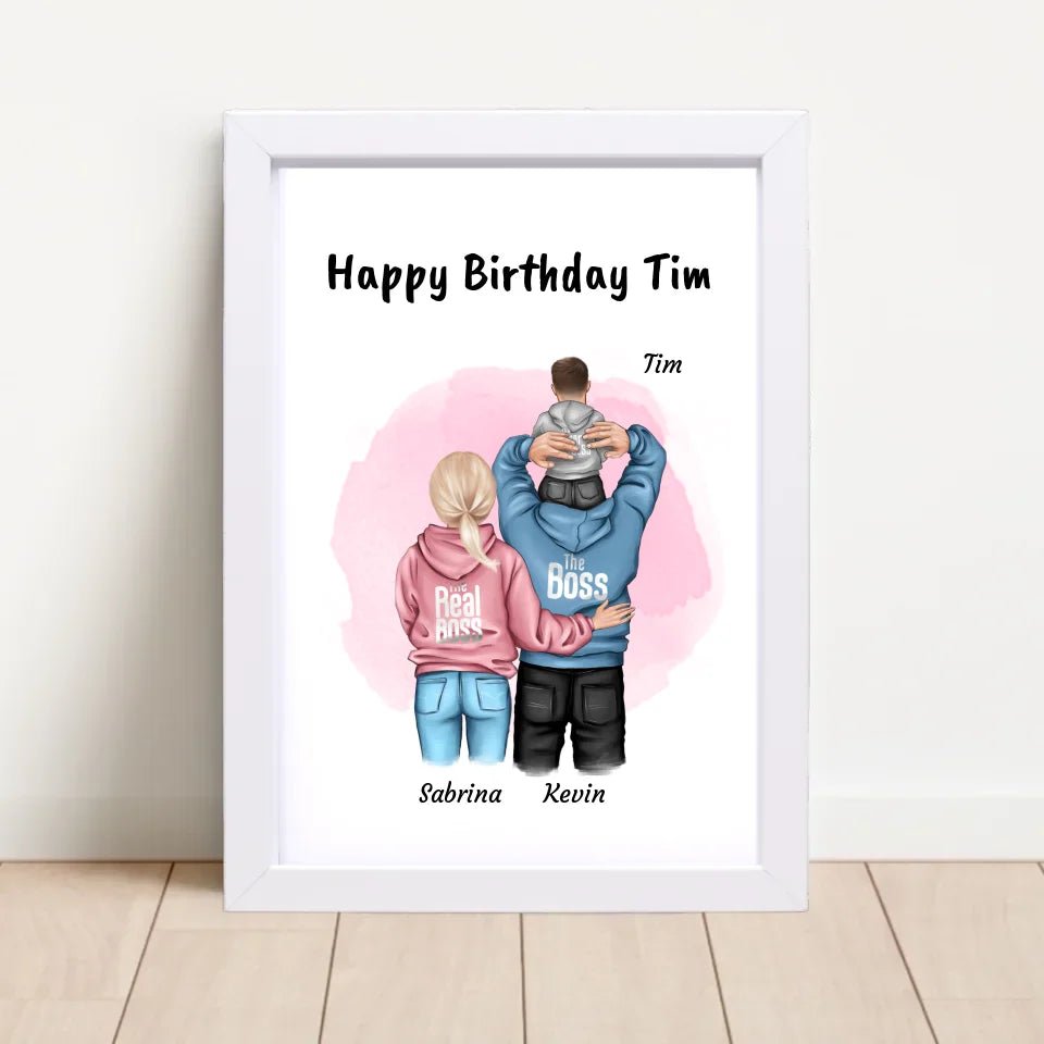 Kleiner Junge Geburtstag Geschenk Poster personalisiert - Cantty