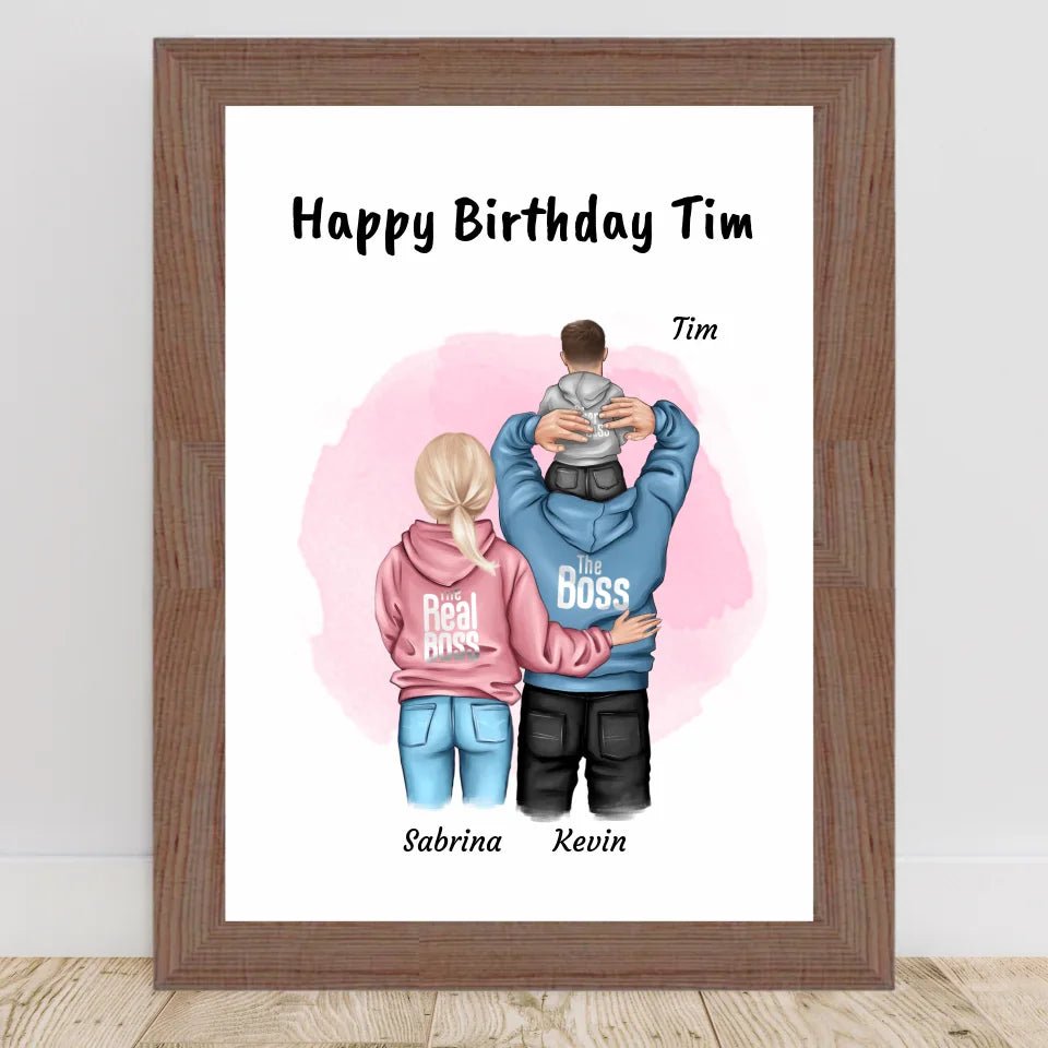 Kleiner Junge Geburtstag Geschenk Poster personalisiert - Cantty