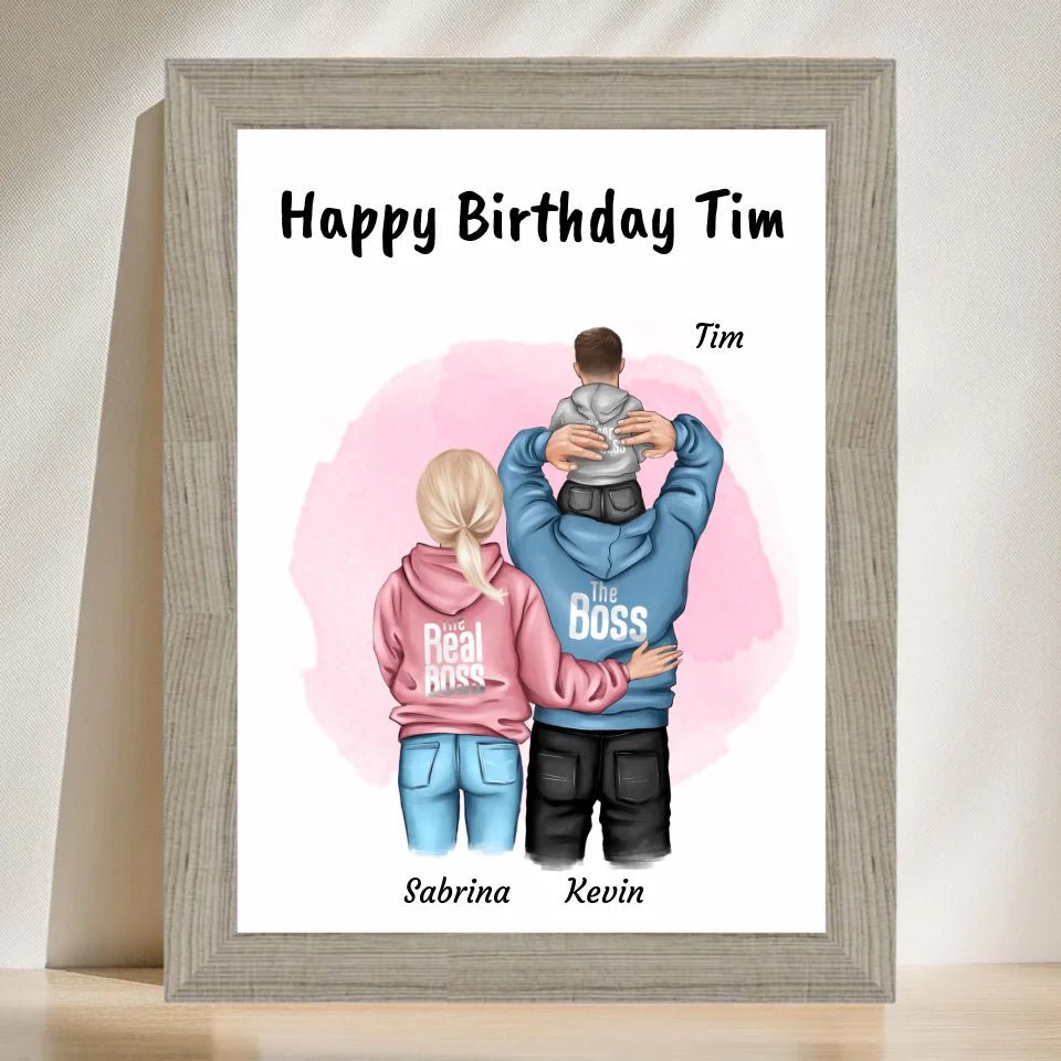 Kleiner Junge Geburtstag Geschenk Poster personalisiert - Cantty