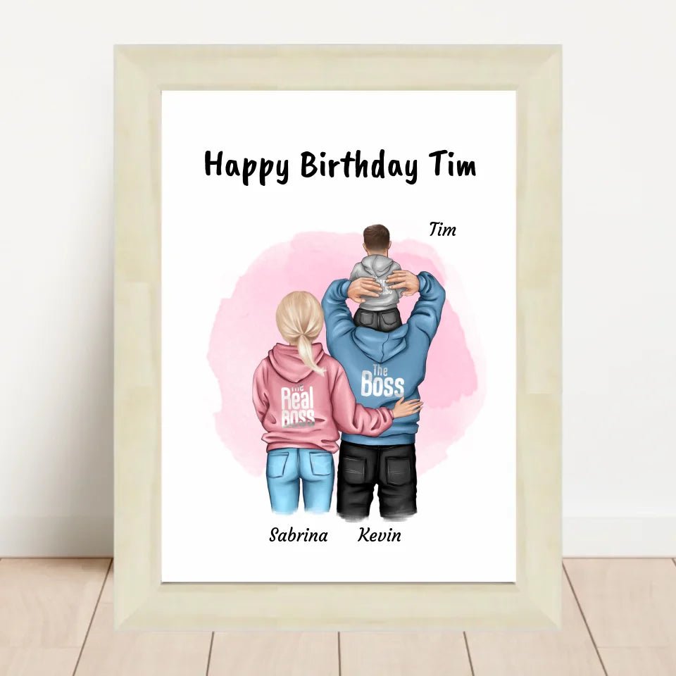 Kleiner Junge Geburtstag Geschenk Poster personalisiert - Cantty