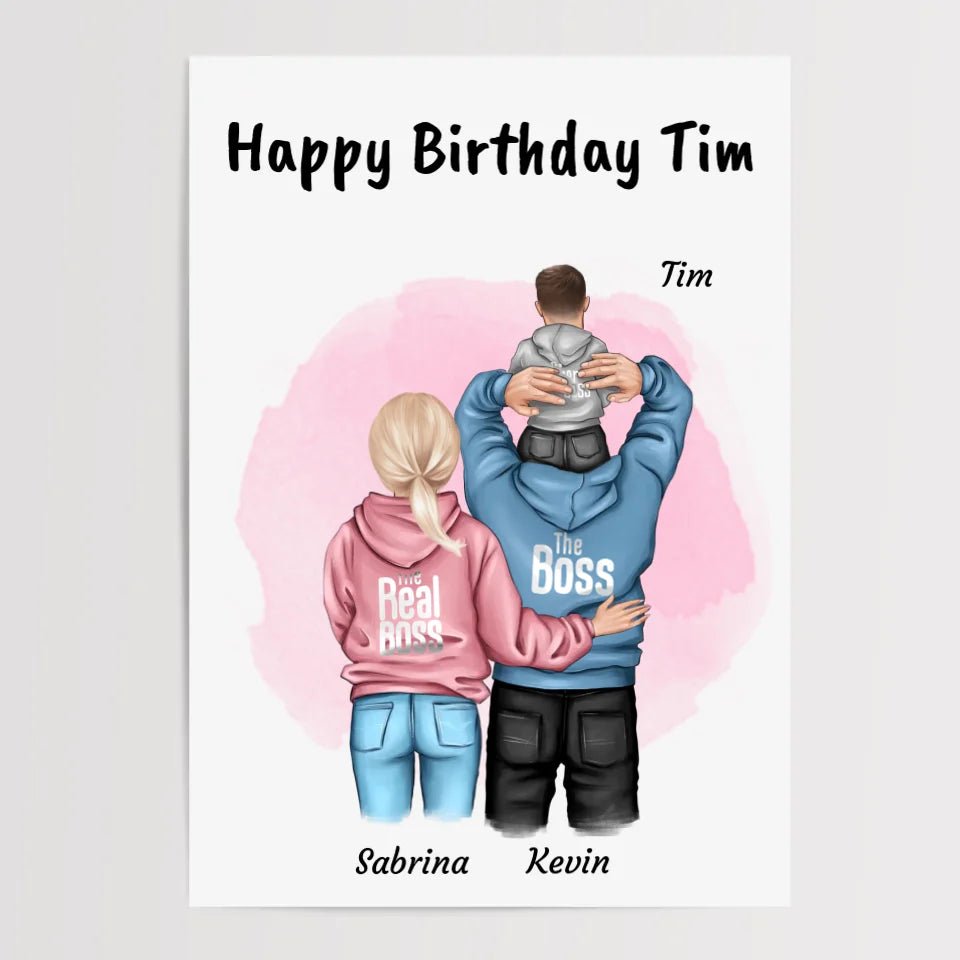 Kleiner Junge Geburtstag Geschenk Poster personalisiert - Cantty