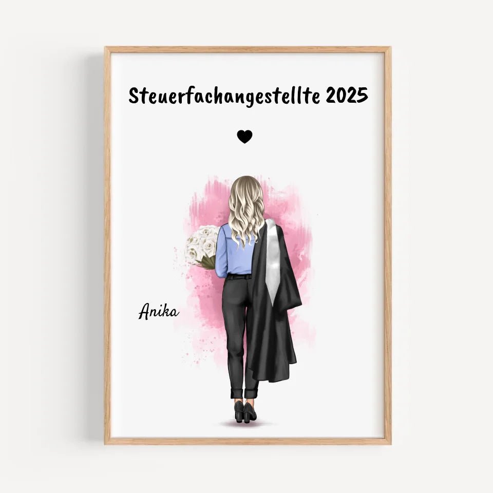 Ausbildung Mädchen Abschlussgeschenk Bild - Cantty