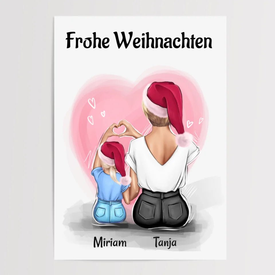 Patentante Bild Geschenk Weihnachten personalisiert - Cantty