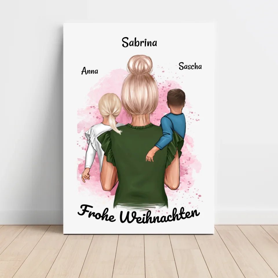 Personalisiertes Patentante Poster Geschenk Weihnachten - Cantty
