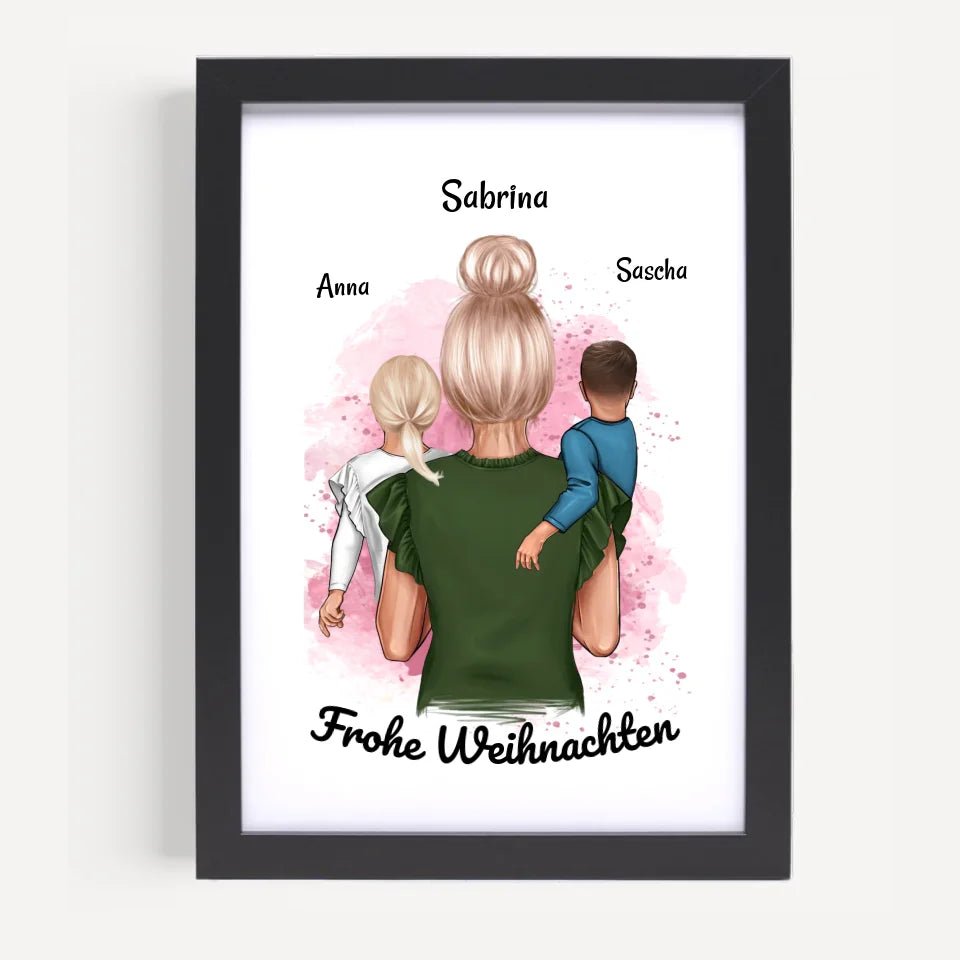 Personalisiertes Patentante Poster Geschenk Weihnachten - Cantty
