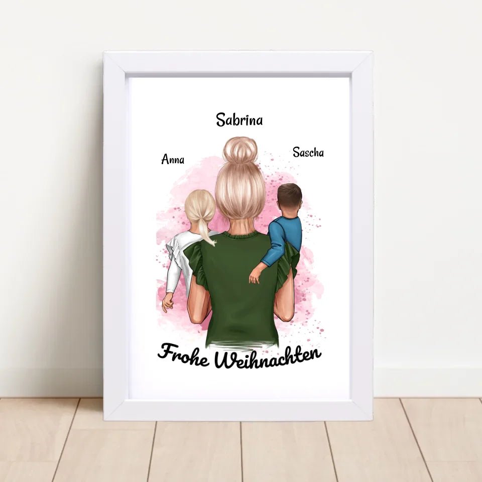 Personalisiertes Patentante Poster Geschenk Weihnachten - Cantty