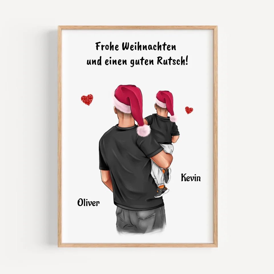 Patenonkel Junge Bild Weihnachtsgeschenk personalisieren - Cantty