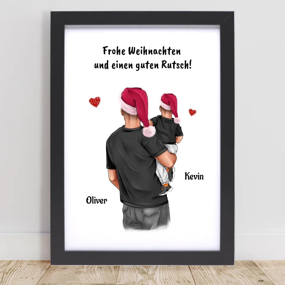 Patenonkel Junge Bild Weihnachtsgeschenk personalisieren - Cantty