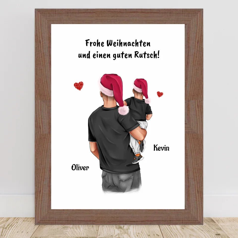 Patenonkel Junge Bild Weihnachtsgeschenk personalisieren - Cantty