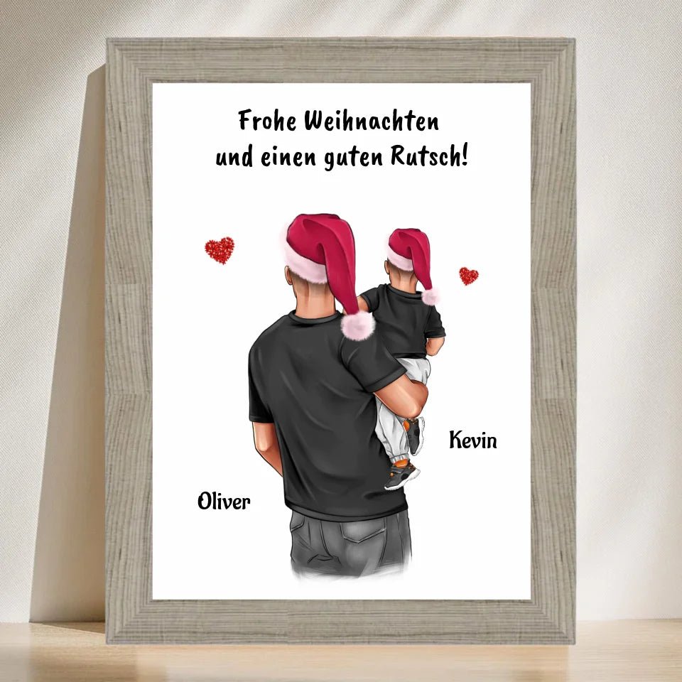 Patenonkel Junge Bild Weihnachtsgeschenk personalisieren - Cantty